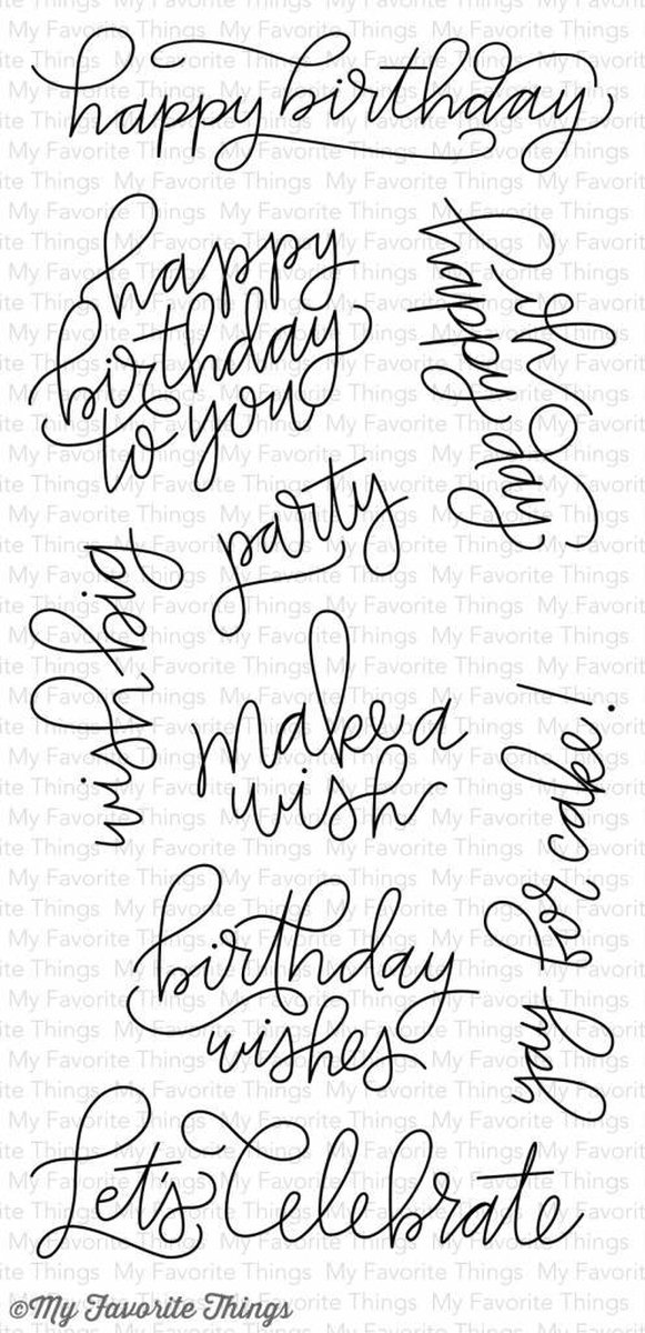 Handwritten Happiness Clear Stamps (CS-214)