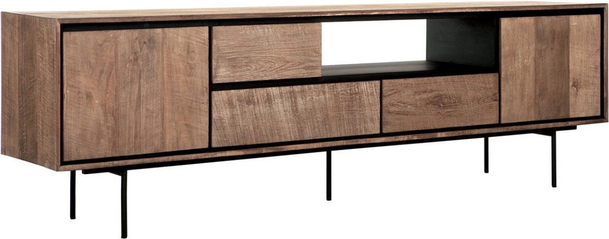 24Designs Metropole TV-Meubel Groot - B195 X D40 X H60 Cm - Teakhout
