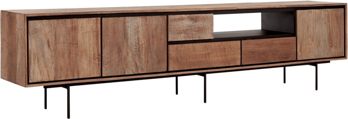24Designs Metropole TV-Meubel XL - B235 X D40 X H60 Cm - Teakhout