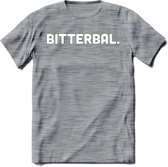 Bitterbal - Snack T-Shirt | Grappig Verjaardag Kleding Cadeau | Eten En Snoep Shirt | Dames - Heren - Unisex Tshirt | - Donker Grijs - Gemaleerd - 3XL