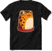 Hello there T-Shirt Grappig | Dieren kikker Kleding Kado Heren / Dames | Animal Skateboard Cadeau shirt - Zwart - XXL