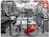 Educa - Rode fiets in Amsterdam - 1000 stukjes