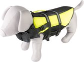 Duvo+ hondzwemvest hi vis marine m - 50cm - max. 45kg zwart/geel