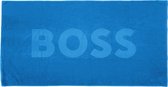 Hugo Boss strandlaken logo blauw - one size