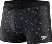 Speedo aquashort vamilton small logo zwart & grijs - XL