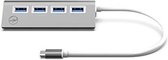 Hub USB 4 Poorten Mobility Lab ML311821 Zilverkleurig