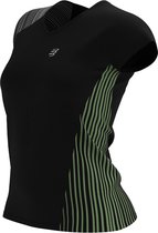 Performance SS Tshirt W - Dames - Black/Paradise Green