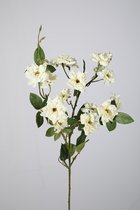Kunstbloem - Wilde roos - topkwaliteit decoratie - 2 stuks - zijden bloem - roze - 69 cm hoog