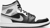 Nike Air Jordan 1 Mid, Black/White-LT Smoke Grey, 554724 073, EUR 40