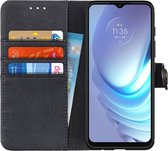 Motorola Moto G50 Hoesje Portemonnee Book Case Zwart