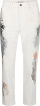 zoe karssen - dames -  straight up slim folieprint -  gebroken wit - 30