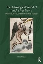 Boekomslag met de titel 'The Astrological World of Jung's Liber Novus: Daimons, Gods, and the Planetary Journey'. Illustratie van een gevleugelde figuur op wolken met een zeis.