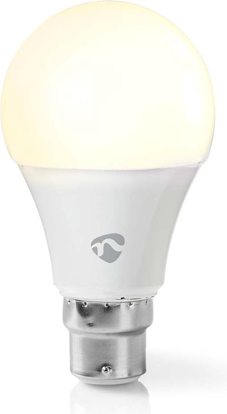 Nedis SmartLife LED Bulb | Wi-Fi | B22 | 800 lm | 9 W | Warm Wit | 2700 K | Energieklasse: A+ | Android™ / IOS | A60 | 1 Stuks