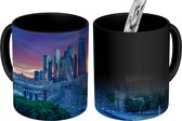 Magische Mok - Foto op Warmte Mok - Zonsondergang boven Moskou in Rusland - 350 ML - Uitdeelcadeautjes