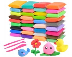 Super Light Clay Set -36 Kleuren inkl. Gereedschap - Alternatief Fimo Klei Diverse Kleuren
