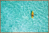 JUNIQE - Poster met kunststof lijst Paddle by @moofushi -13x18 /Blauw