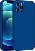 iPhone 13 Pro Hoesje Silicoon met Extra Camera Bescherming - iPhone 13 Pro Siliconen Cover - Shockproof - Compatible voor iPhone 13 Pro - Blauw