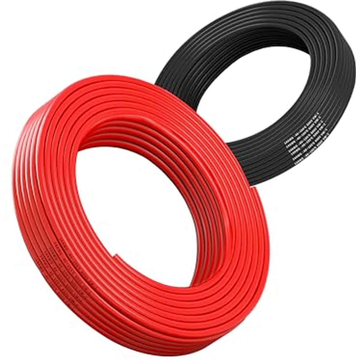Elektrische Draadkabel - Flexibele Kabel - Verbindingen Maken - Hoge Temperatuur Bestendig - 2x5 Meter - Zwart Rood