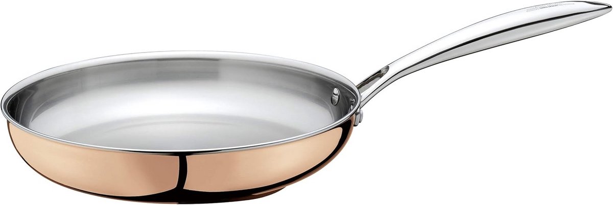 Koekenpan - Steelpan - Snel Bakken - 5-laags Materiaal - 28 cm - Zilver