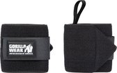 Gorilla Wear Essential Wrist Wraps - Professionele Polswraps - Fitness & Krachttraining - Unisex - One Size - Zwart/Wit