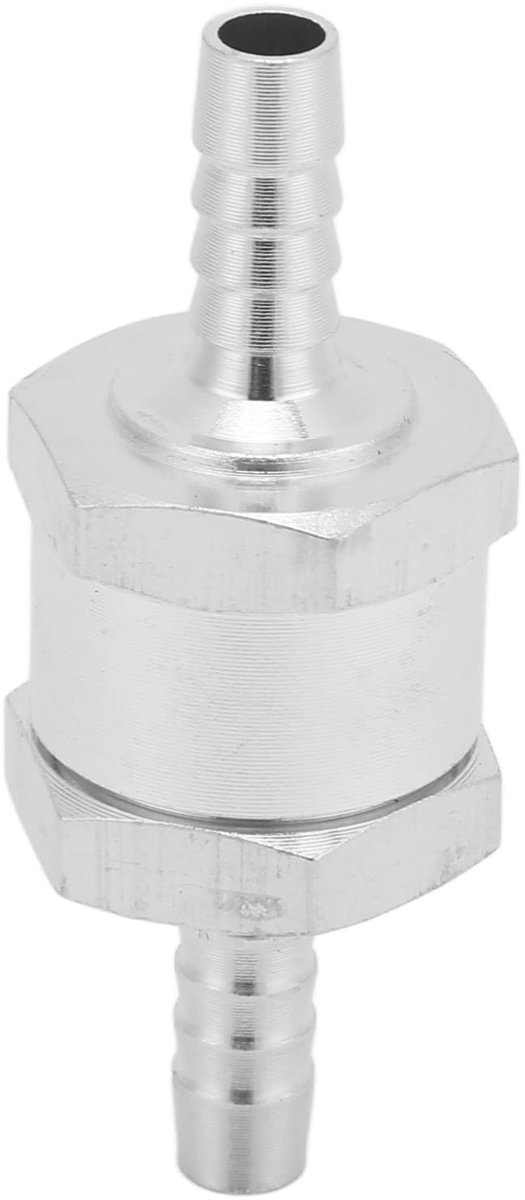 Dailygoods- Terugslagklep Aluminium Legering 6mm - Terugslagventiel - Voetklep - Duurzaam - Hoge Betrouwbaarheid - Antiroest Coating - Brandstofklep