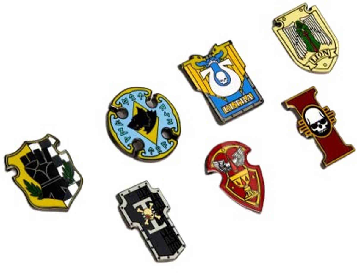 Pin Badge Set - Thema Tekens - Accessoire Dragen - Gegoten Metaal - 40 mm - Gekleurd