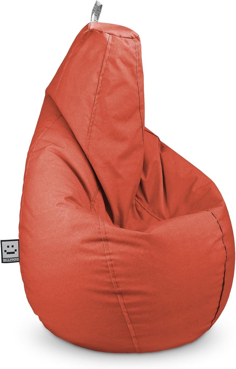 Zitzak Stoel - Comfortabele Poef - Buiten Ontspannen - Origineel Ontwerp - XL 80x80x130cm - Oranje