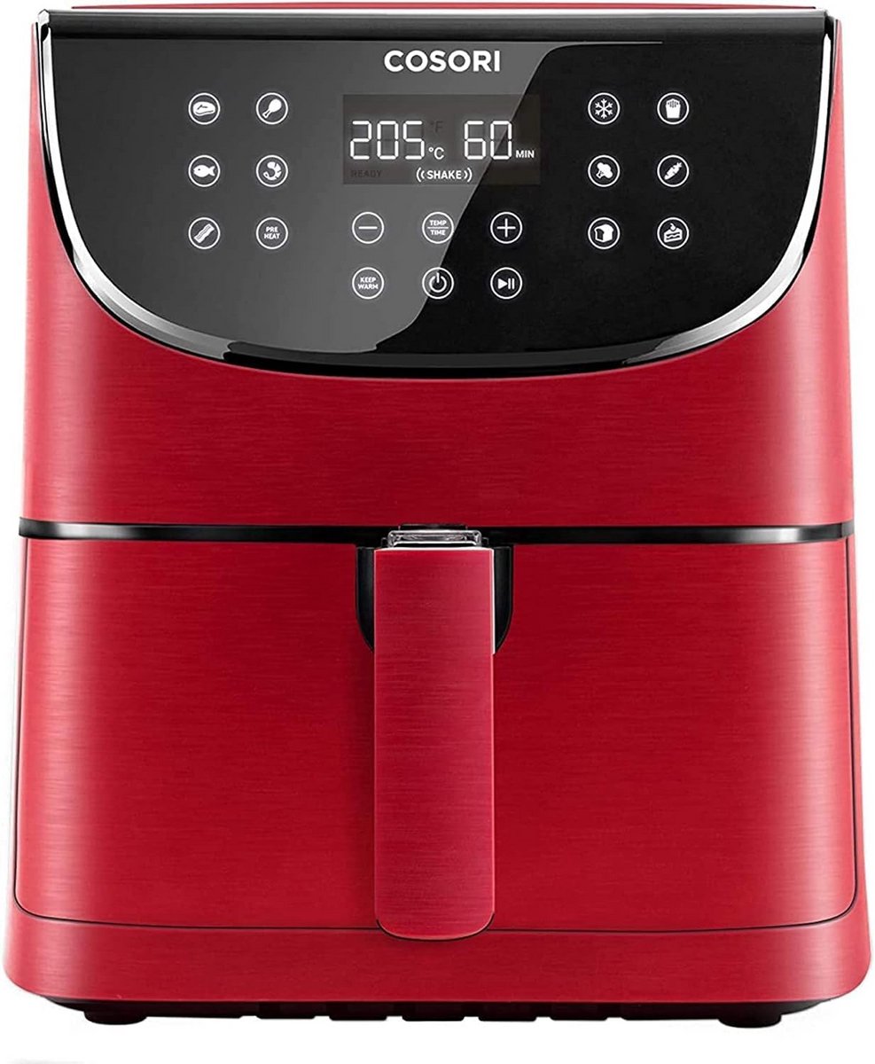 Heteluchtfriteuse Airfryer XXL Gezond Koken 11 Programma's 5.5 Liter Rood