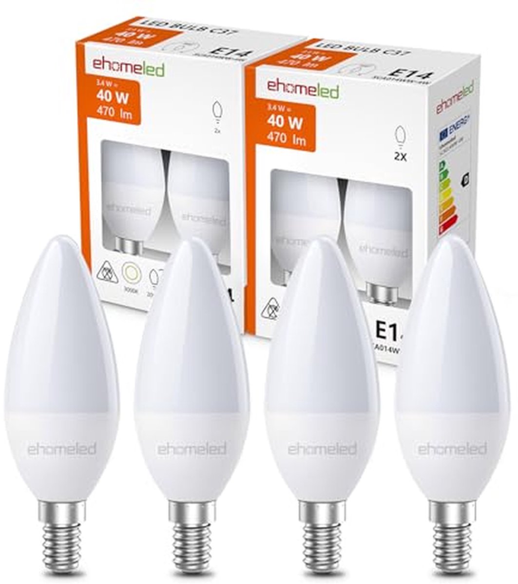 LED Lamp - Kaarslamp Warmwit - Sfeerverlichting Creëren - Energiebesparend - E14 Fitting - Warmwit