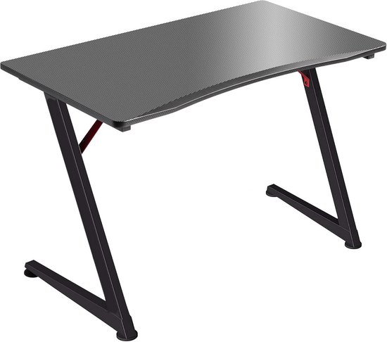 Gamer Bureau met Driehoekig Z-Frame voor Twee Monitoren van Merkloos — afbeelding 2