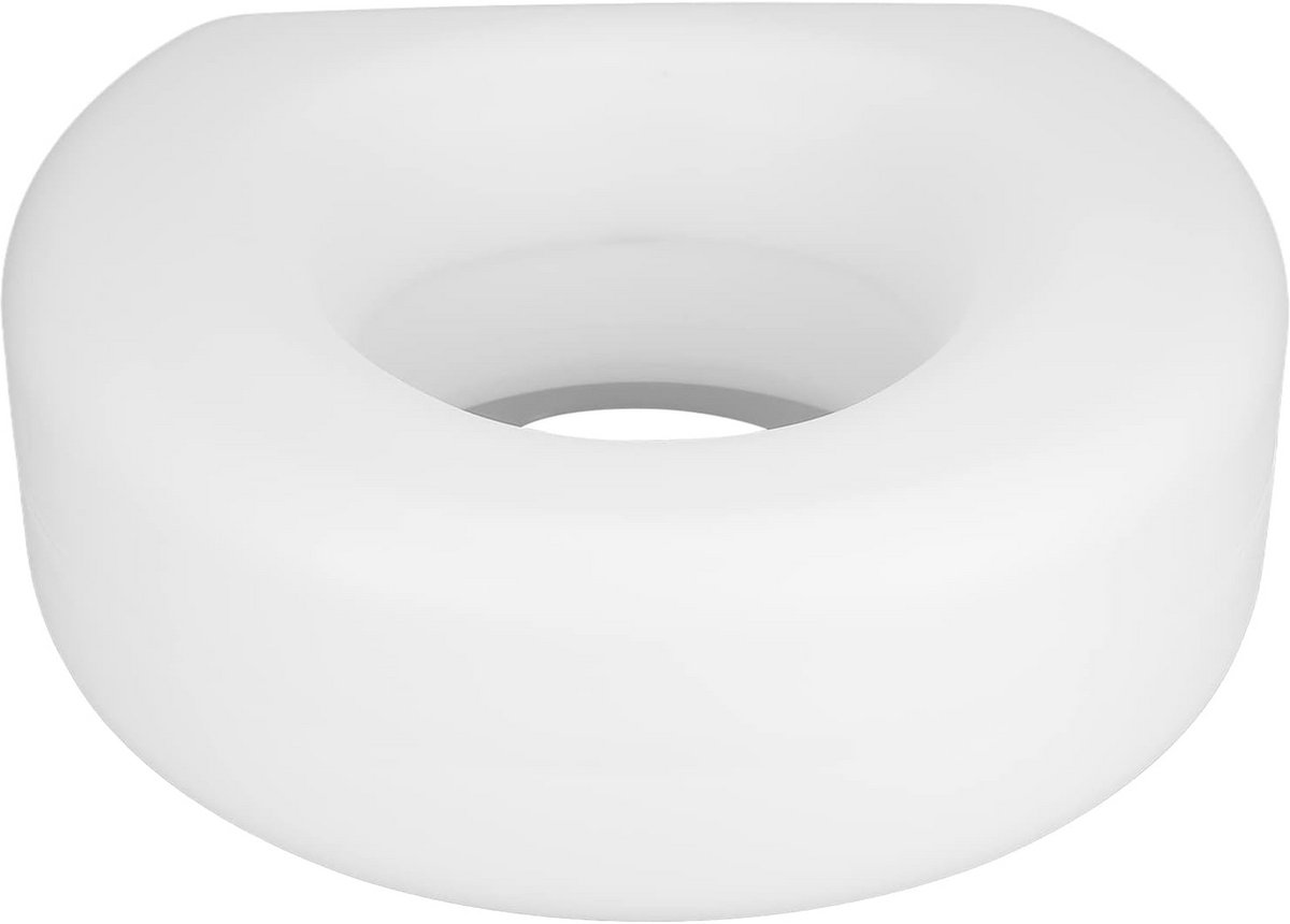Toiletverhoger - Verhoogde bril - Veiliger Zitten - Draagbaar Ontwerp - 40x39x15 cm - Wit