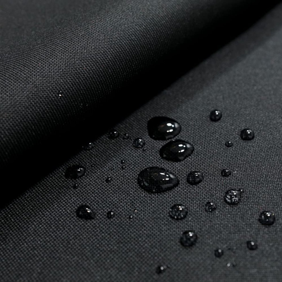 Waterdicht Zeildoek - Stevig Nylon - Buiten Beschermen - Scheurvast Duurzaam - 150 cm Breed - Zwart