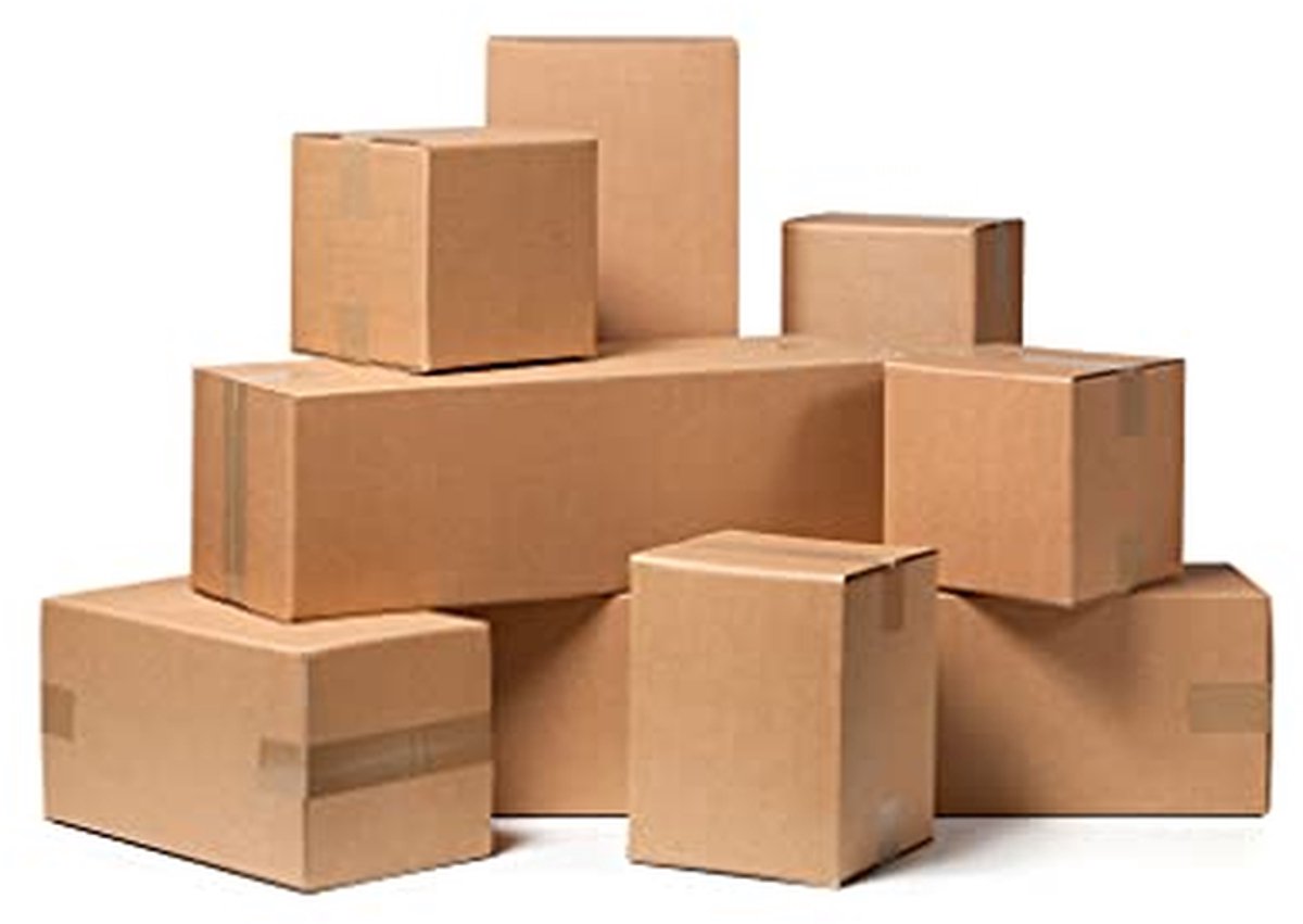 Verhuisdozen - Verpakkingsdozen - Veilig Verhuizen - Stevig Golfkarton - 20 stuks 50x40x30cm - Havana
