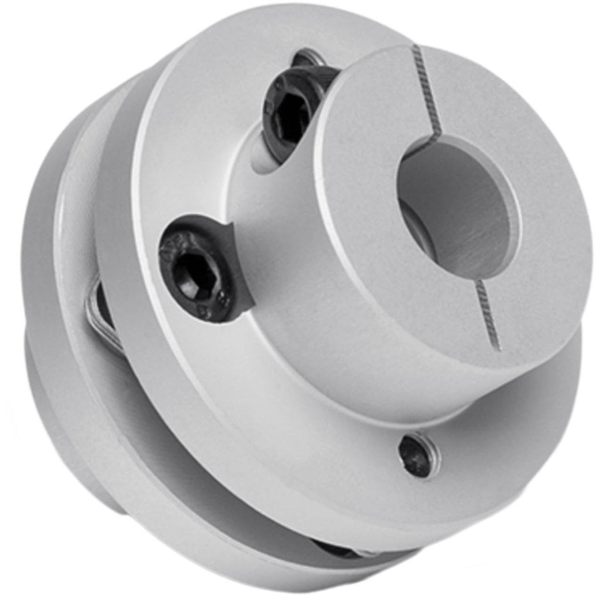Dailygoods- Membraankoppeling flexibele flens - Aluminium 34 mm - Roestvrij staal - CNC-machine - 3D-printer - Hoog draaimoment - Askoppeling