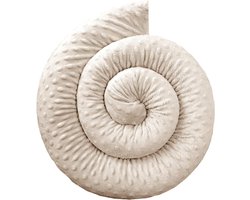 Lichaamskussen Slang - Slaapkussen Nekrol - Zijslapen Knuffelen - Handgemaakt in EU - 210 cm - Beige