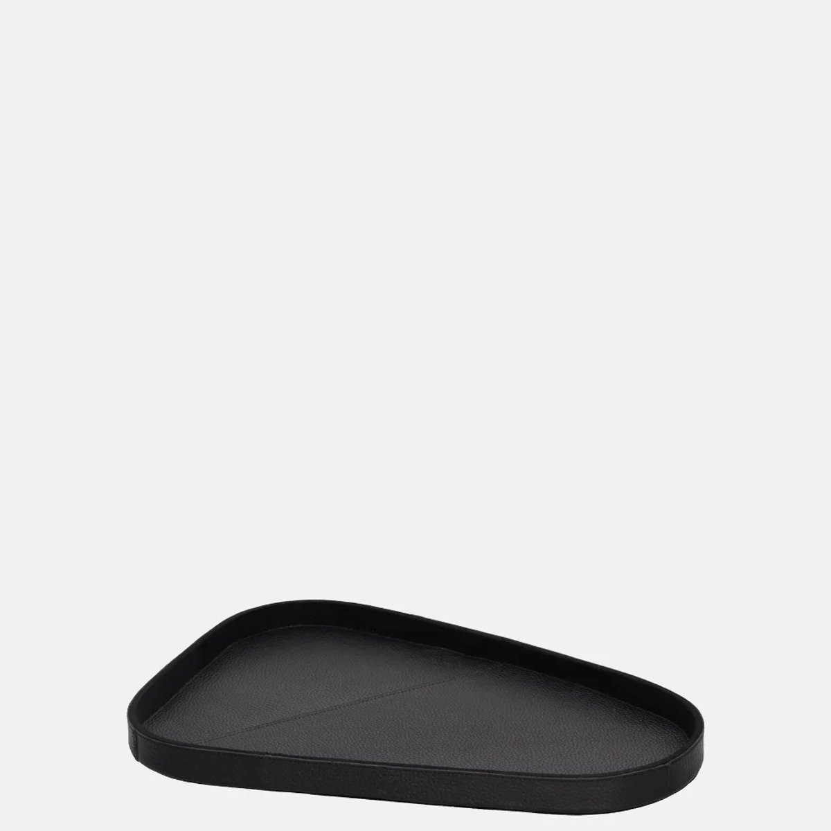 Chamada leren dienblad organisch effen M black