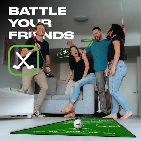 Golf Putting Mat - Putting Groen - Thuis Trainen - Levensechte Simulatie - 3 meter - Groen — afbeelding 2