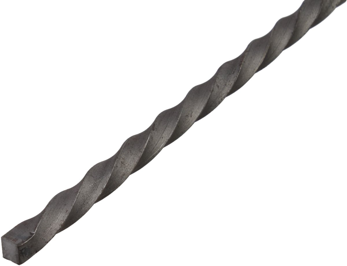 Alberts 432492 vierkante stang | gedraaid | staal | 1000 x 12 x 12 mm