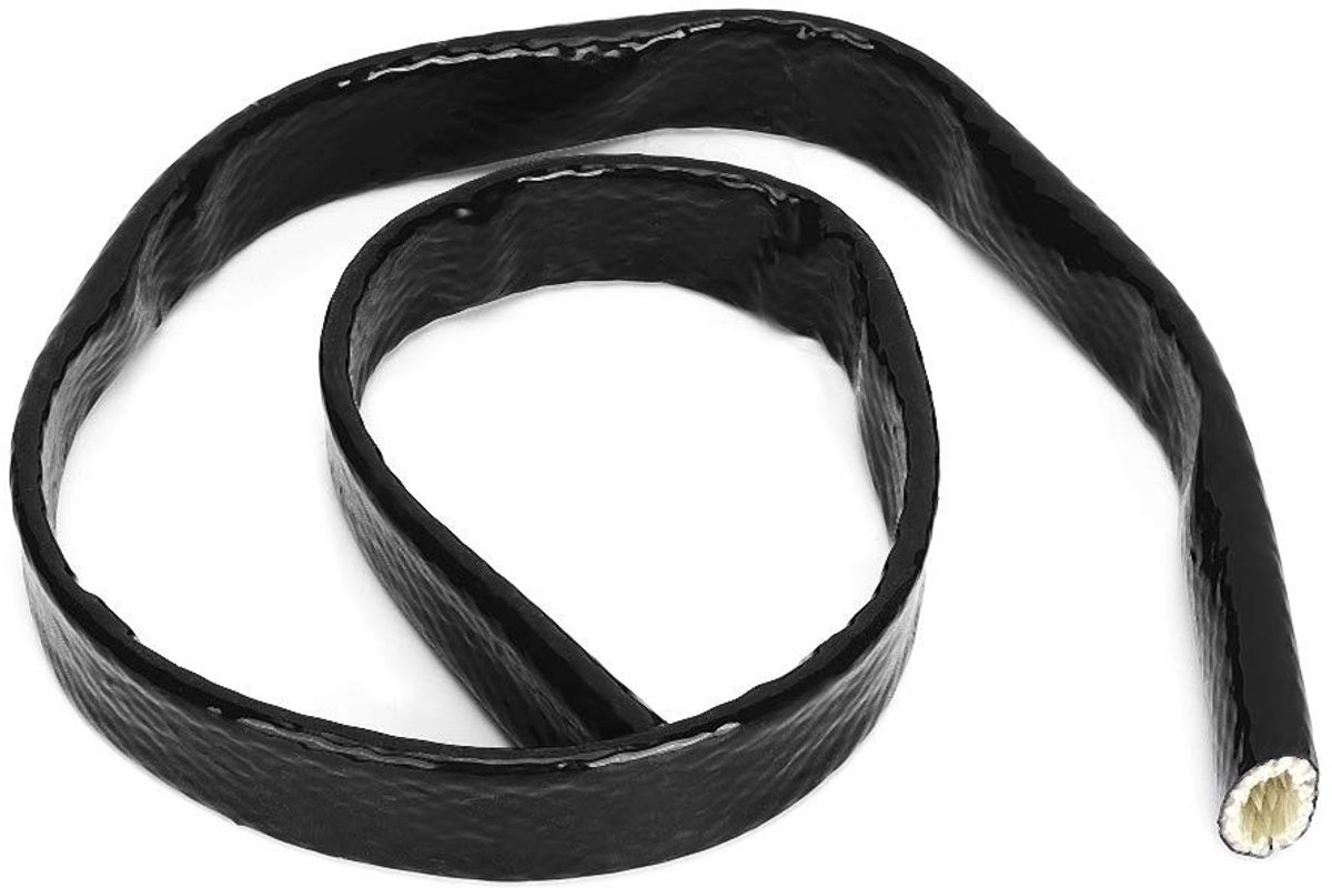 Vt products - Hitteschild - Brandwerende Mouw - Beschermt leidingen en slangen - Zwart - Brandstofslang Beschermer - Ideaal voor hoge temperaturen - G