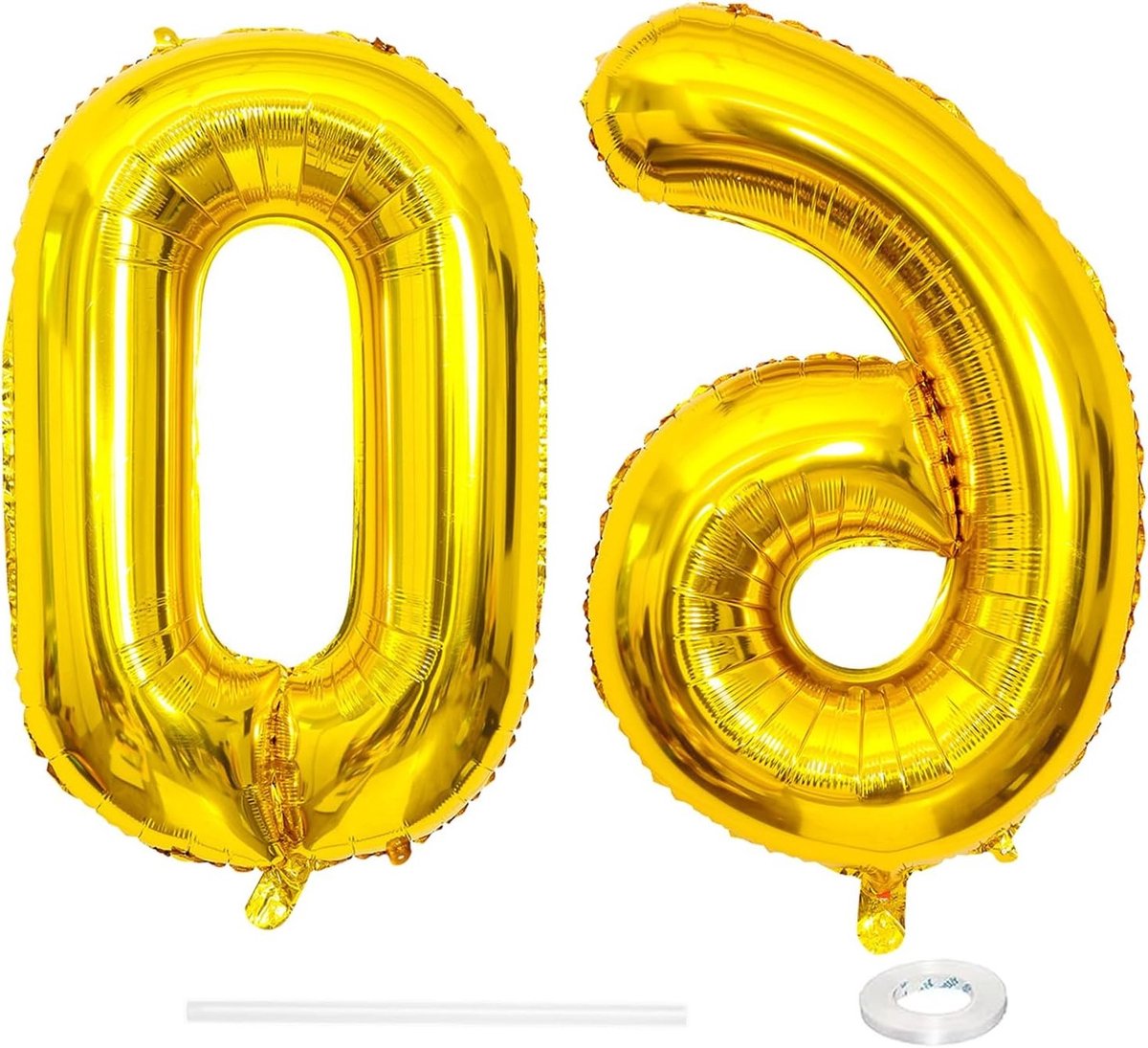Verjaardagsfiguren Ballonnen voor Feestdecoratie - Cijferballon 60 voor Jubileum en Verjaardag