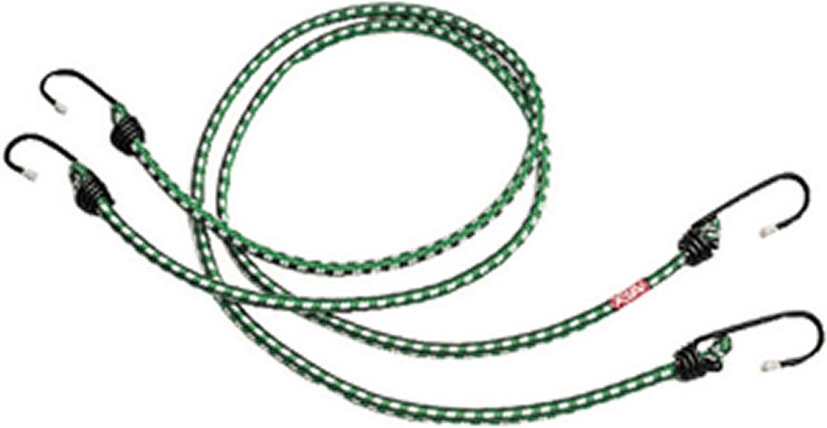 Elastisch Touw - Spanbanden - Bagage Vervoeren - Metalen Haken - 1 Meter - Zwart