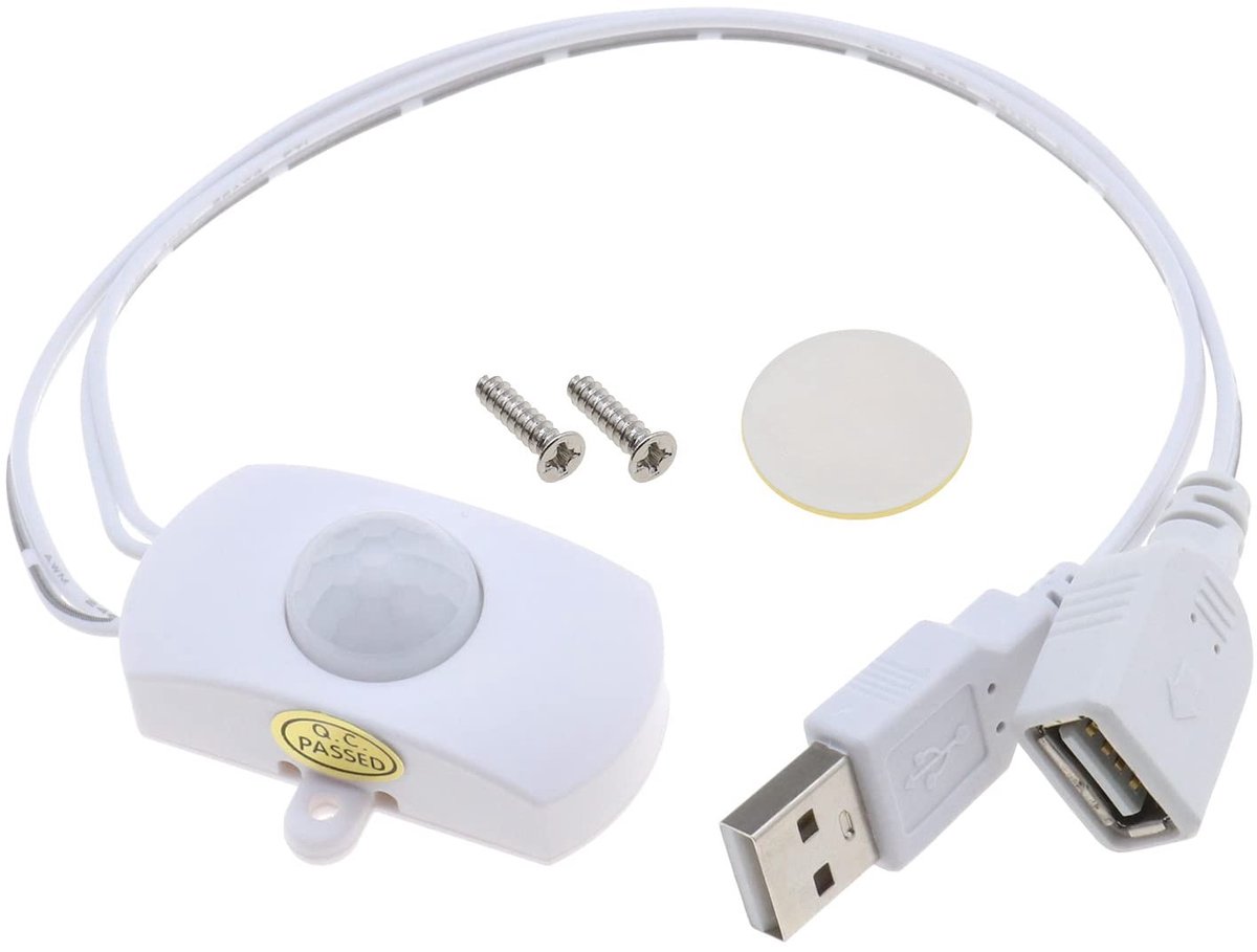 Store_8 Bewegingssensor Schakelaar - Infrarood Detector - Automatische Schakelaar - Wit - LED Verlichting - Bezettingsensor - Geschikt voor L...
