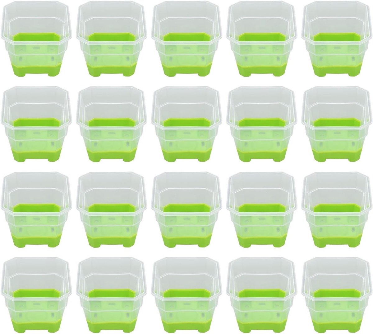 Vierkante Silicone Kweekpot voor Zaailingen - Herbruikbare en Duurzame Bloempot voor Binnenplanten en Tuinieren