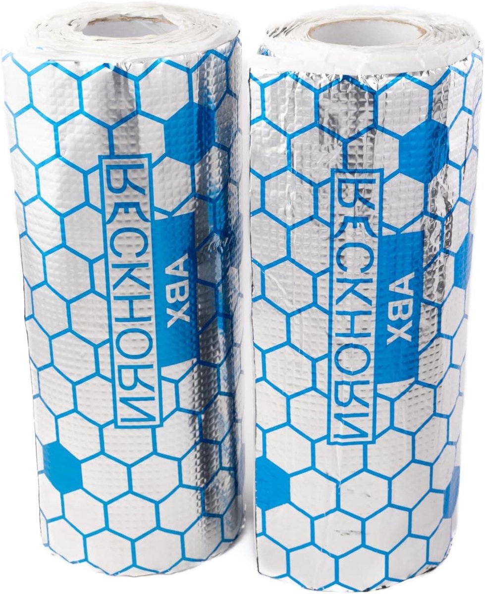 Butyl Isolatiemat - Geluidsisolatie Mat - Voertuig Geluidsisolatie - Zelfklevend Sterke Hechting - 4 m² - Aluminium