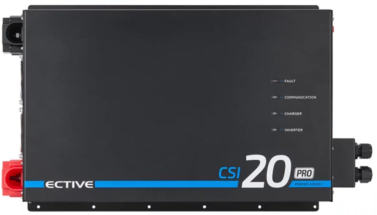 Omvormer/Lader Zuivere Sinus 2000W/12V - Power-Assist & Netvoorrang - ECTIVE CSI 20 PA PRO - CSI 20 PA PRO