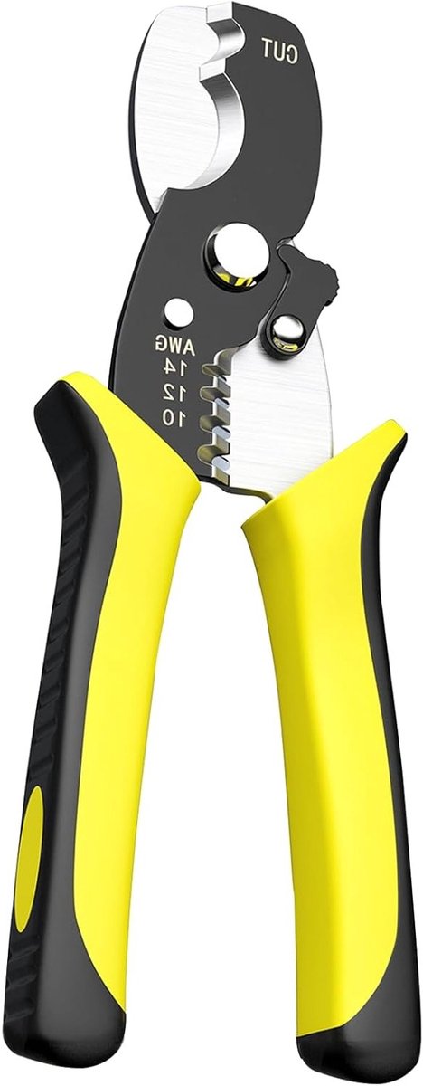 Multifunctionele Draadstripper van 7 Inch voor Knippen, Crimpen en Klemmen - Draadverwerkingstool voor Elektriciens en Doe-Het-Zelf Klussen