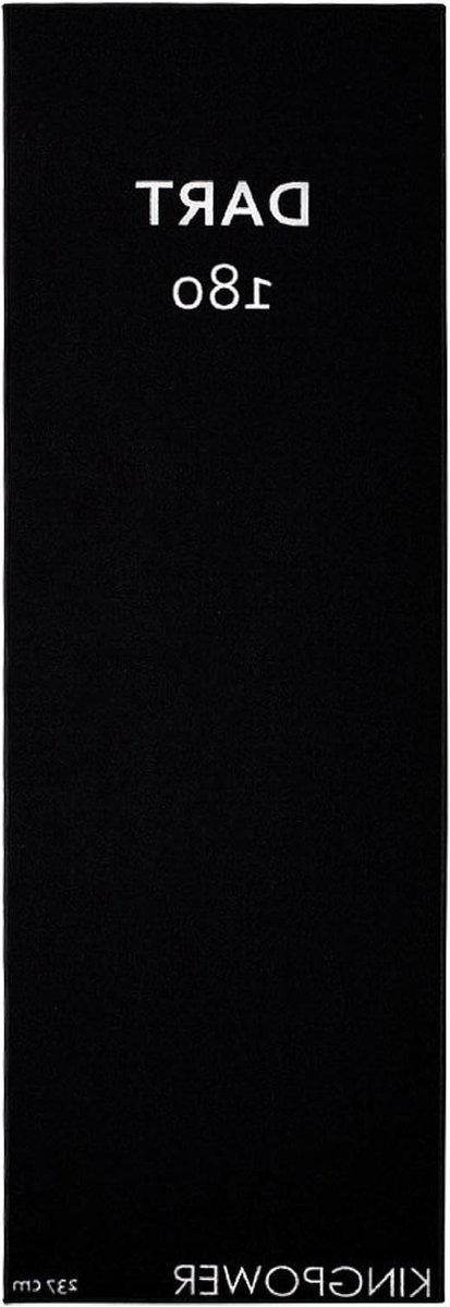 Dart tapijt - Dartmat toernooi - Beschermt vloer en pijlen - Antislip latex onderzijde - 237x80 cm - Grijs