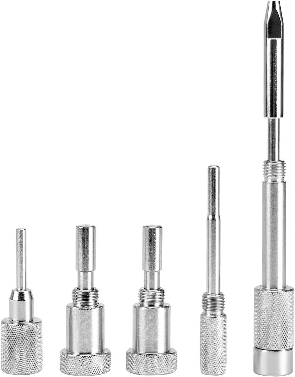 Motorafstelgereedschapset - Timing Tool Kit - Motor Timing Afstellen - Geribbeld Oppervlak - 27 x 11 x 2 cm - Zilver