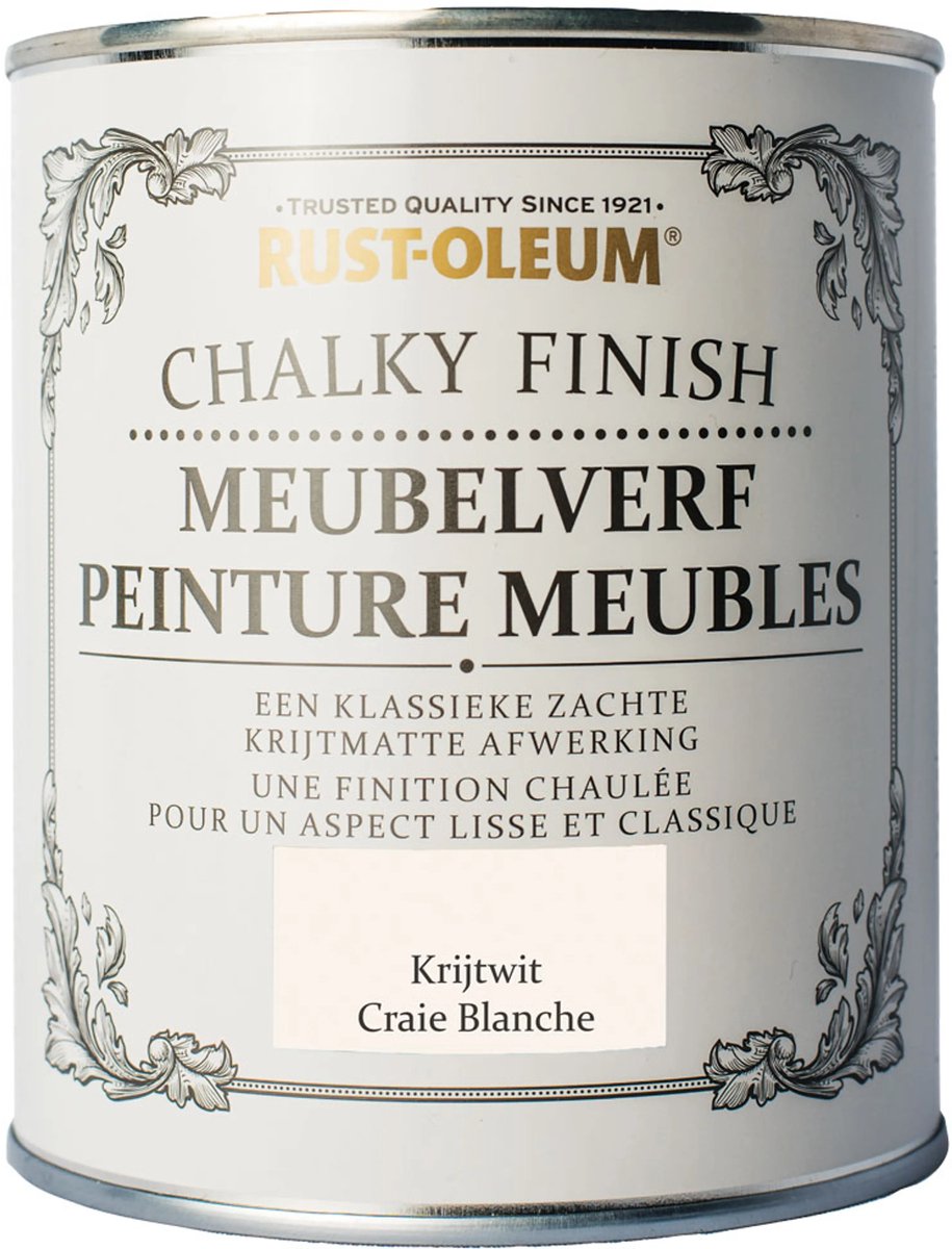 Rust-Oleum Chalky Finish Meubelverf Krijtwit 750ml