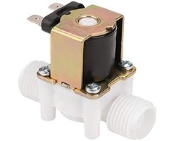 1/2 "DC 24 V Waterklep Solenoïde Elektrische Solenoïde Waterklep N/C Luchtwater Gesloten Inlaat Stromende Schakelaar Gereedschap Plastic voor Water Dispenser Lucht Water Olie